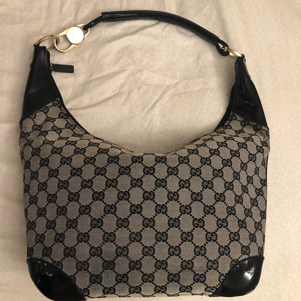 Authentic Gucci Canvas Handbag